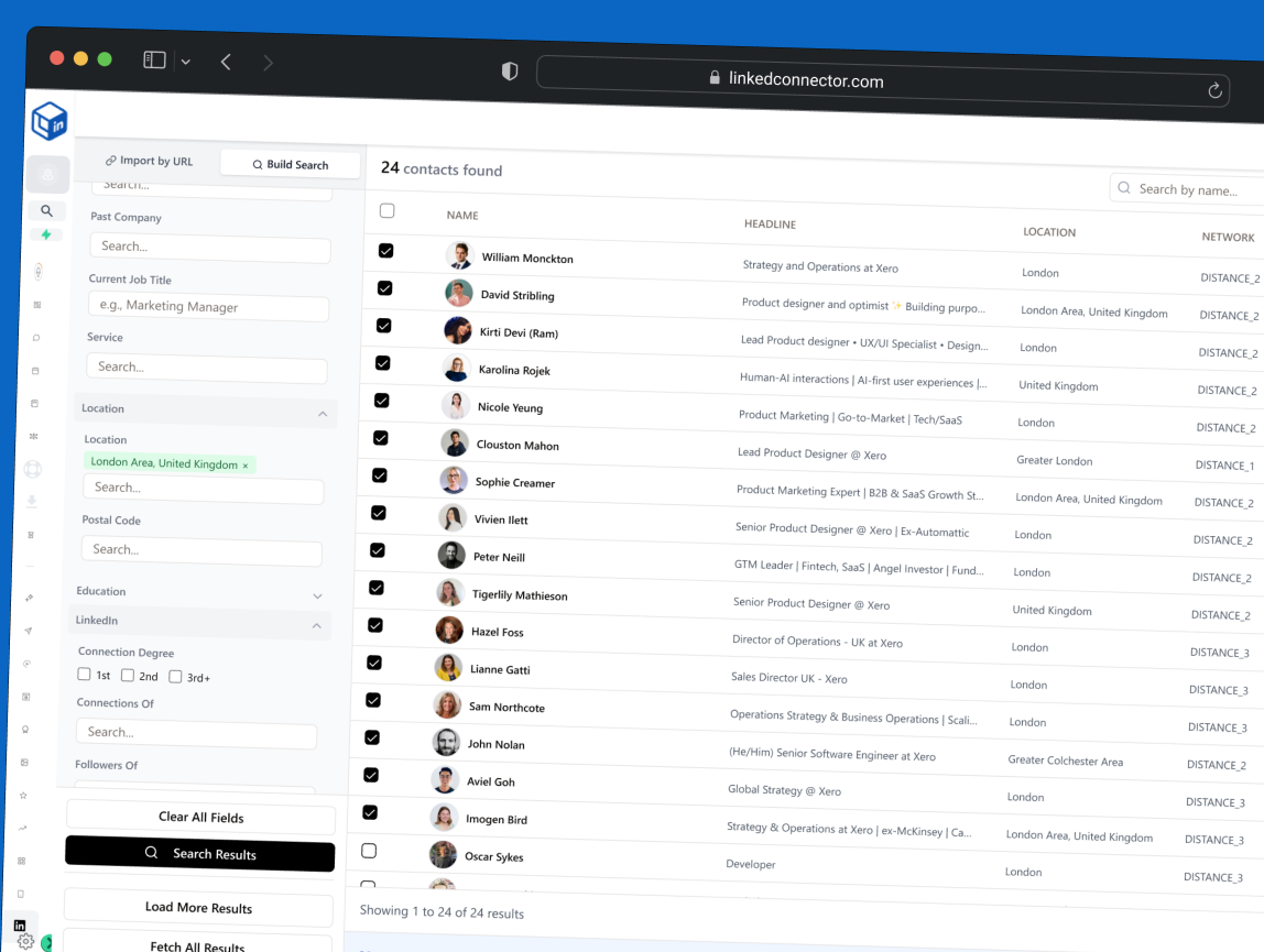 Find Leads - LinkedIn Search